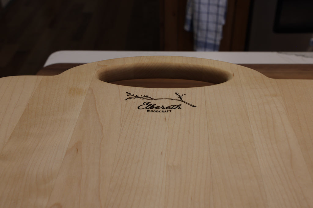 Large Maple Charcuterie Board | Two Handles