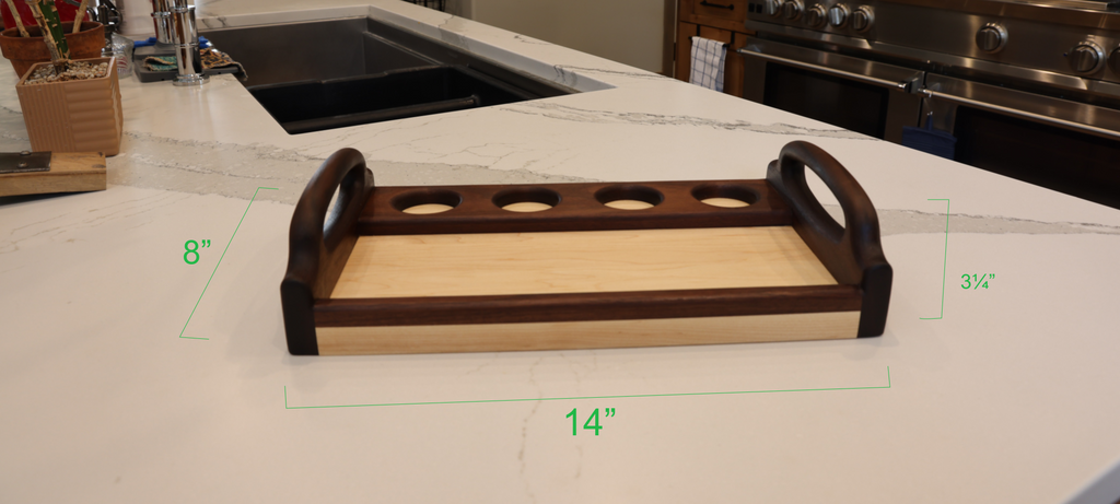 Bourbon Tray | Maple on Cherry