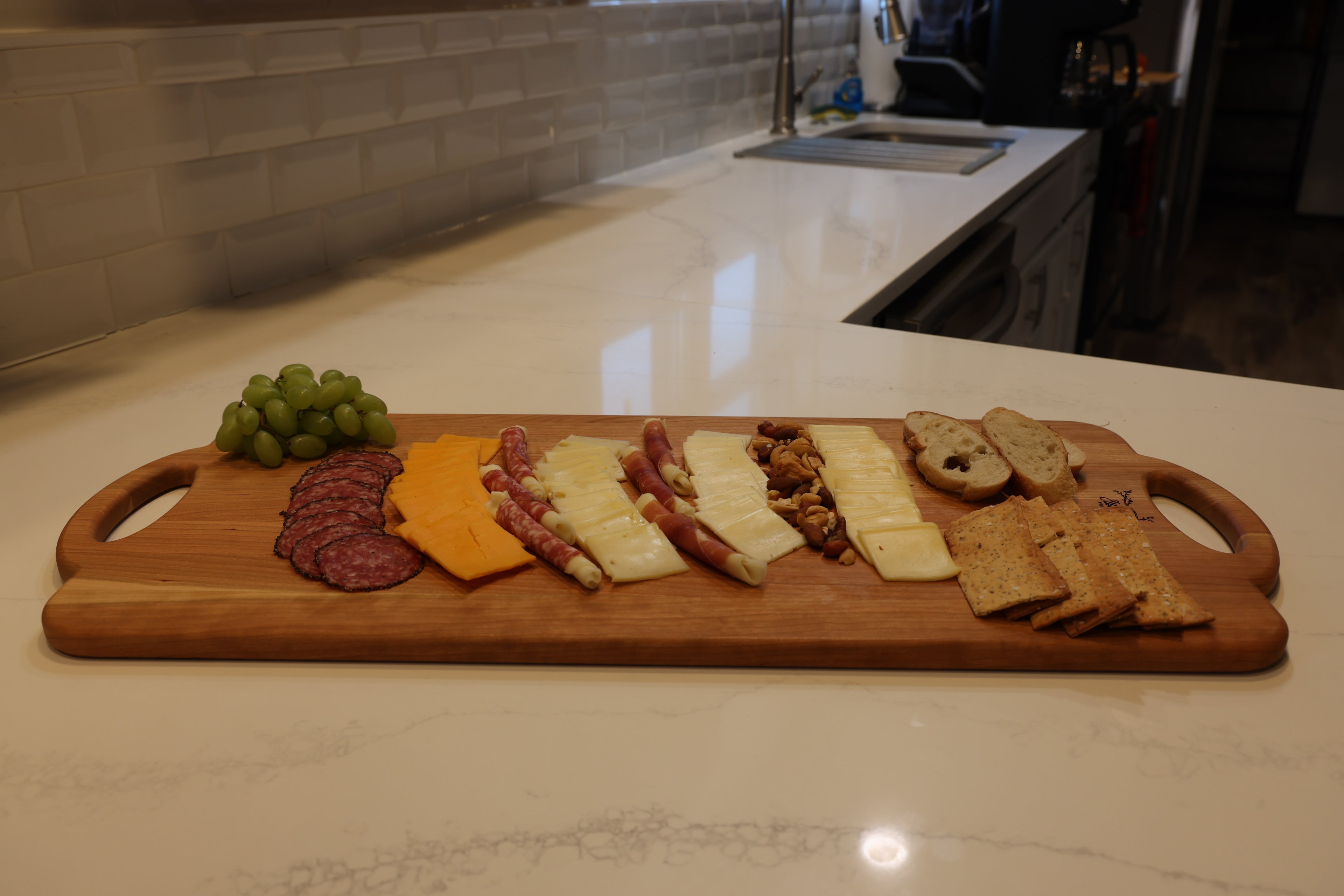 Large Cherry Charcuterie Board | Two Handles