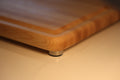 Cherry Edge Grain Cutting Board With Roundover, Juice Groove, & Metal Feet