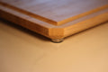 Maple Edge Grain Cutting Board With Chamfer, Juice Groove, & Metal Feet