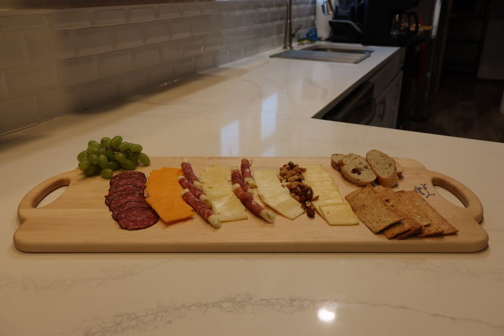 Large Maple Charcuterie Board | Two Handles