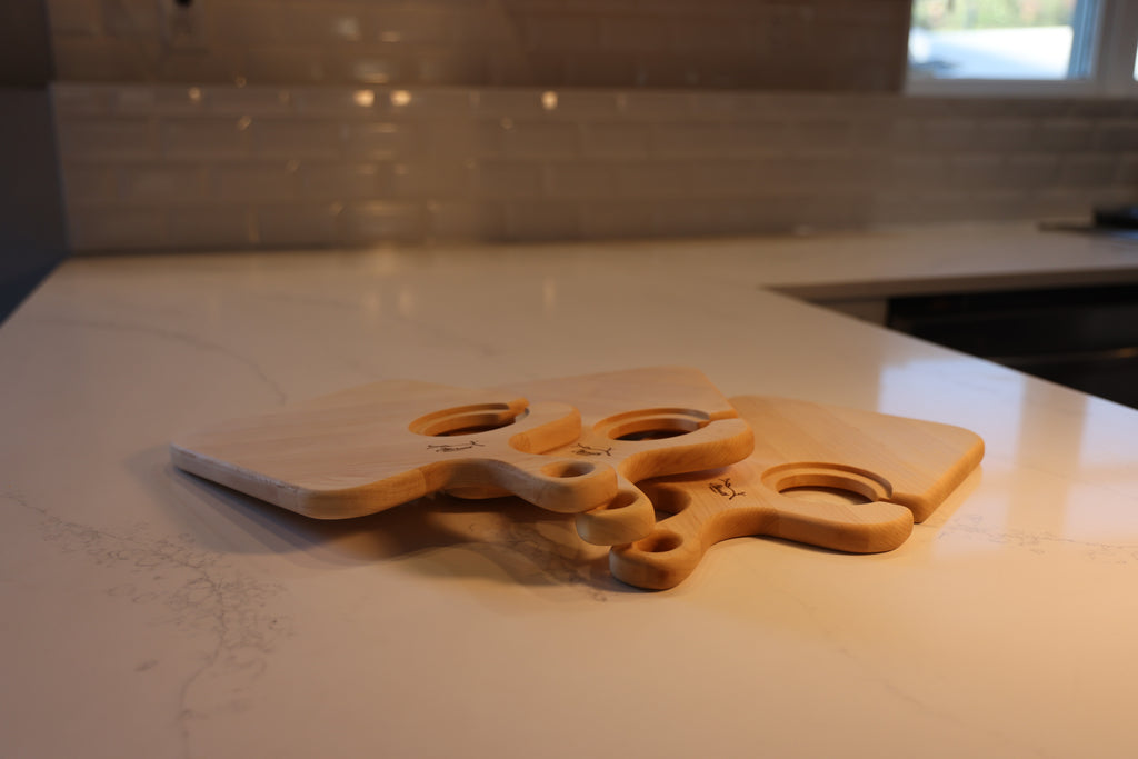 Maple Wine & Cheese Board Set Of 3