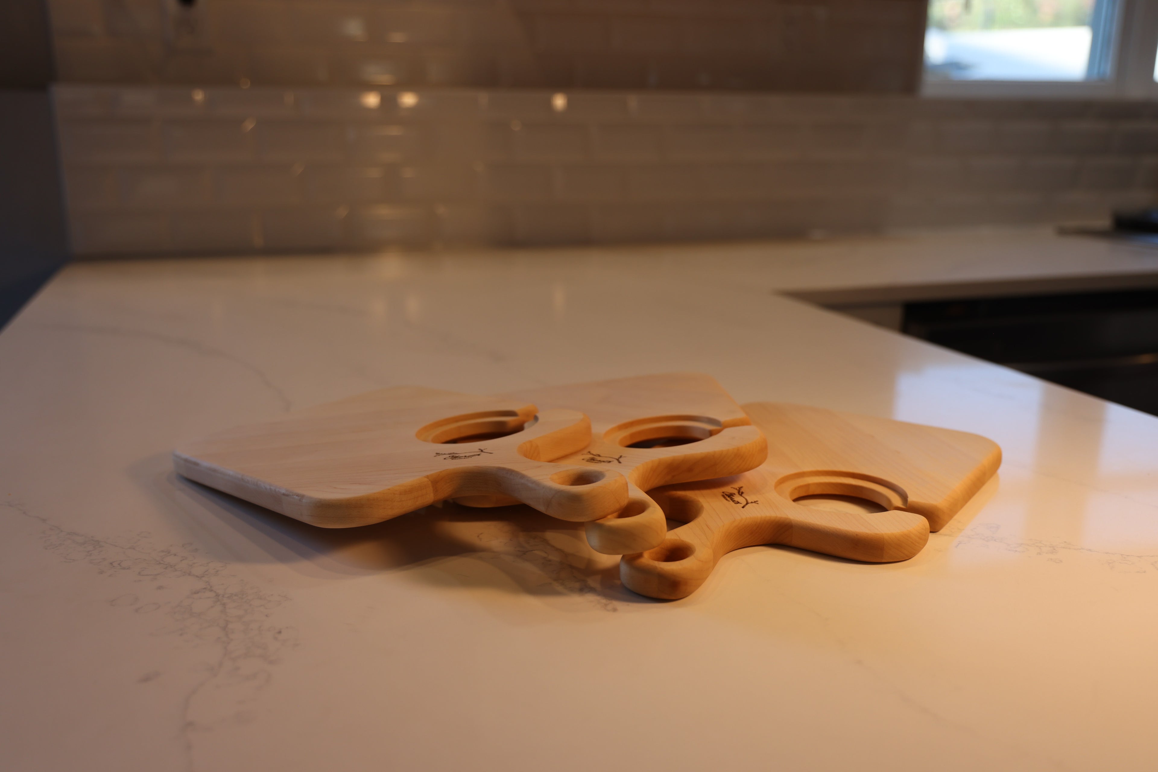 Maple Wine & Cheese Board Set Of 3