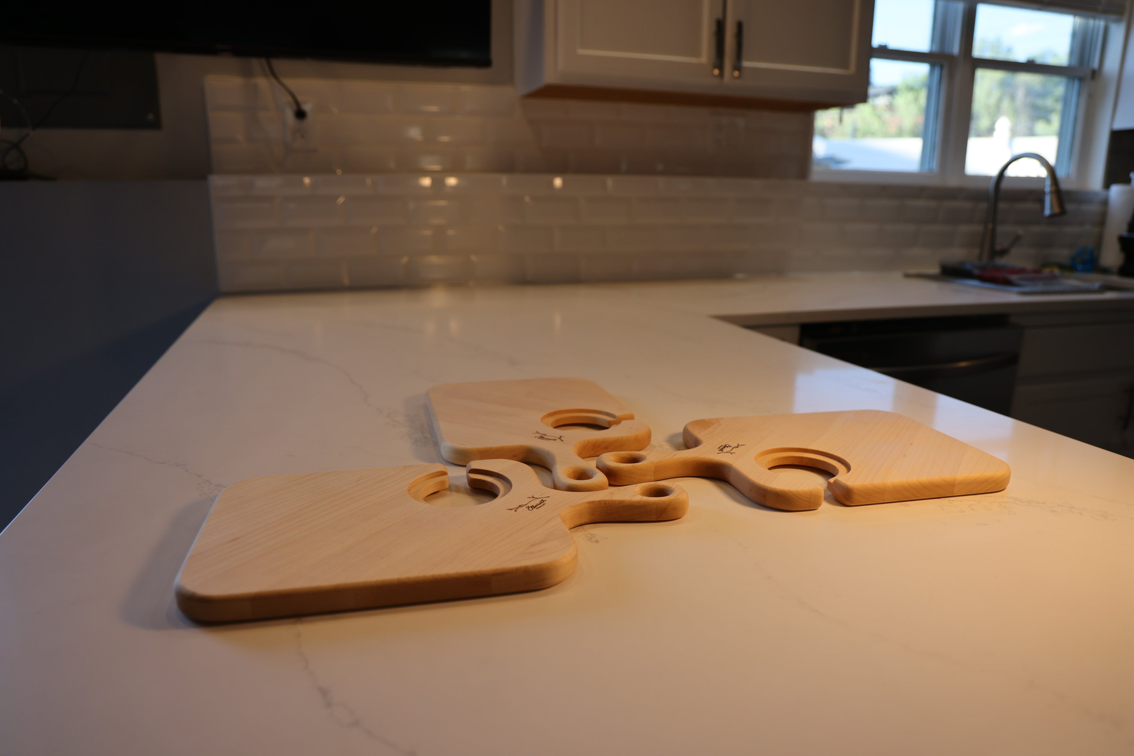 Maple Wine & Cheese Board Set Of 3