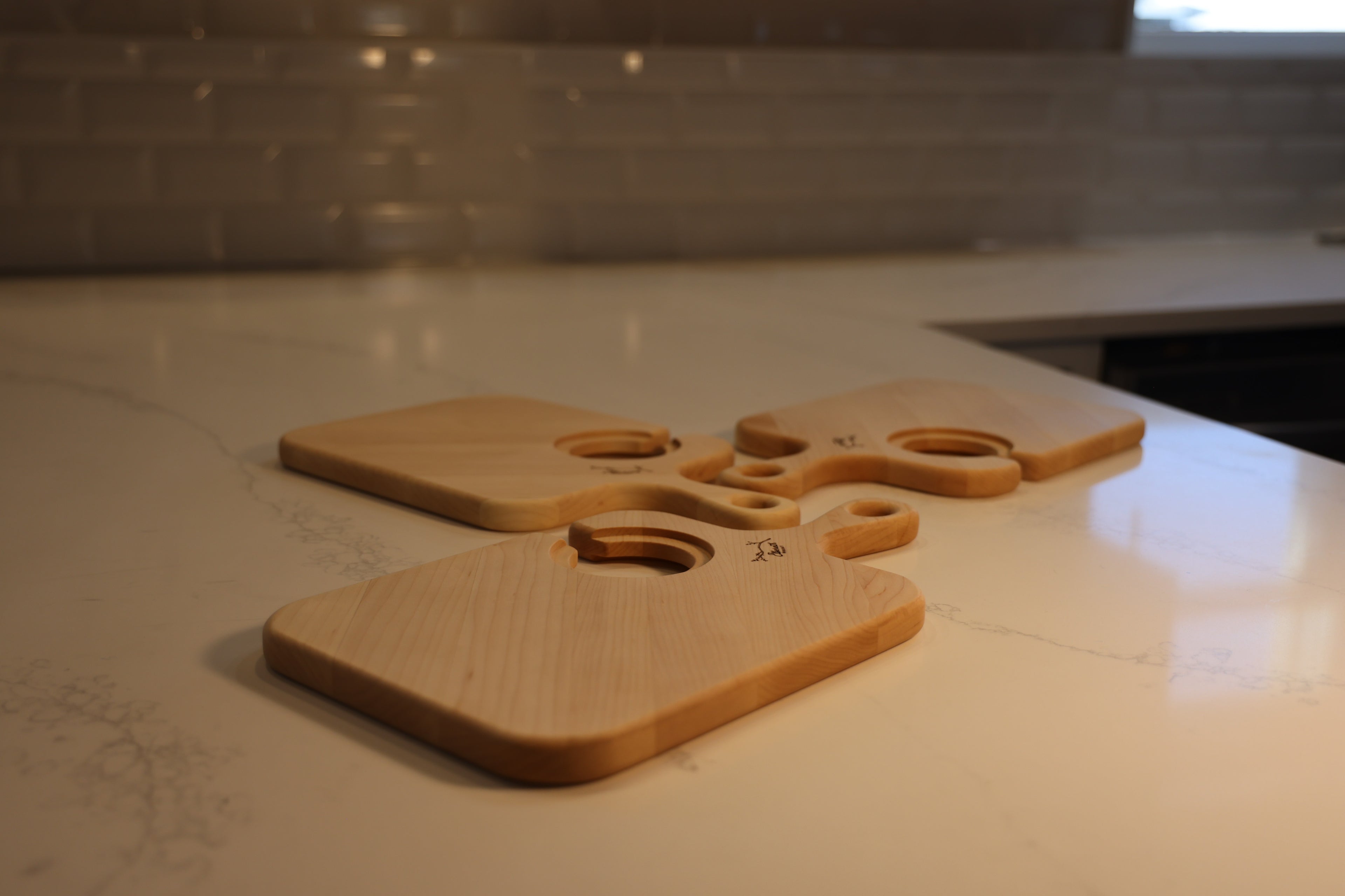 Maple Wine & Cheese Board Set Of 3