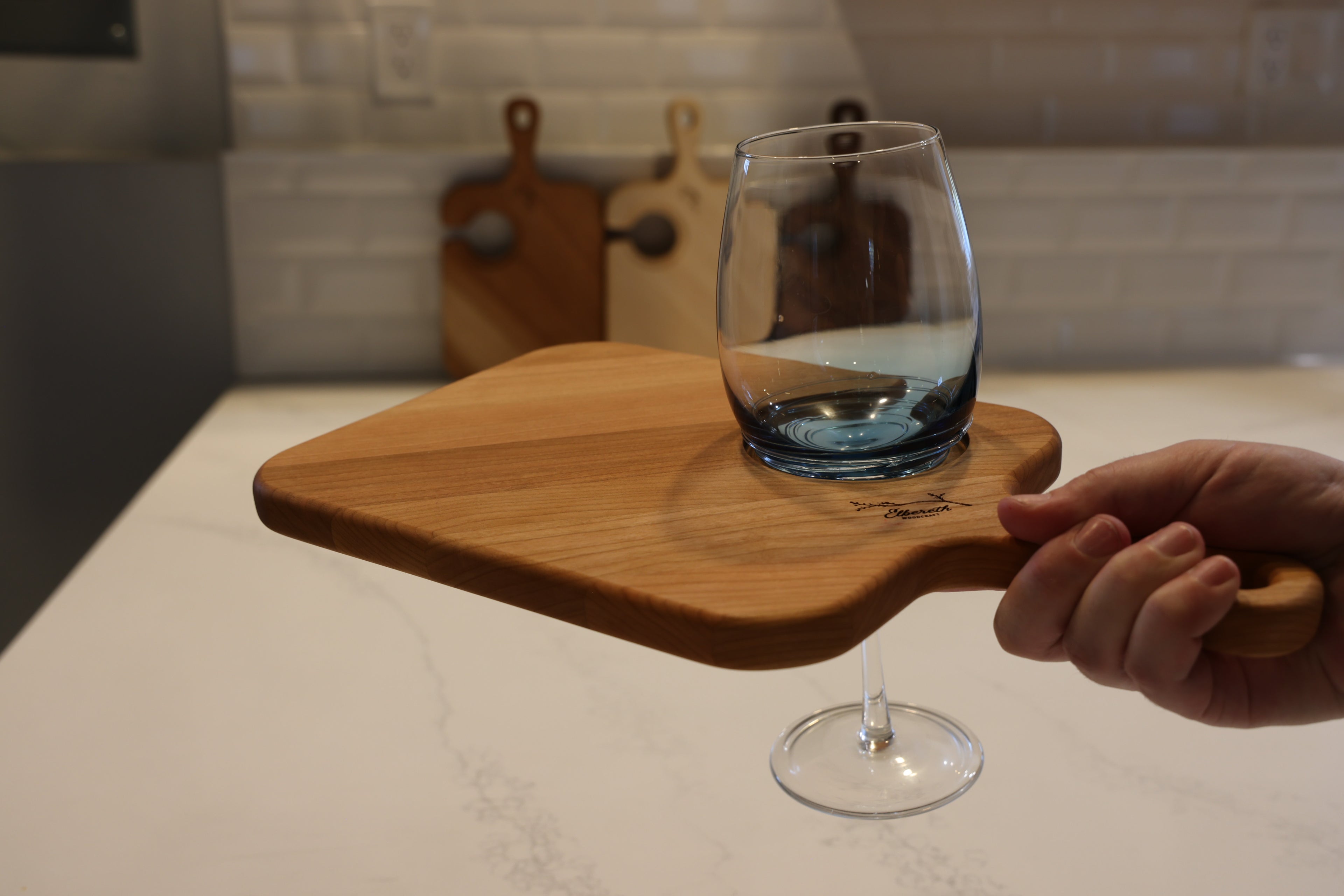 Cherry Wine & Cheese Board Set Of 3