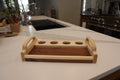 Bourbon Tray | Maple on Walnut