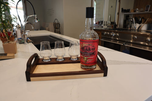 Bourbon Tray | Walnut on Maple