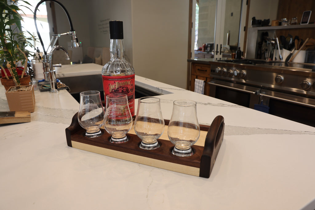 Bourbon Tray | Walnut on Maple